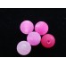 Ronde 8 - Agate de Feu givrée Fuchsia (10 pces)